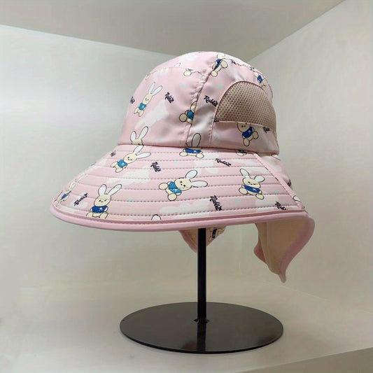 Big Brim Sunshade Children's Sun Hat with Neck Protection