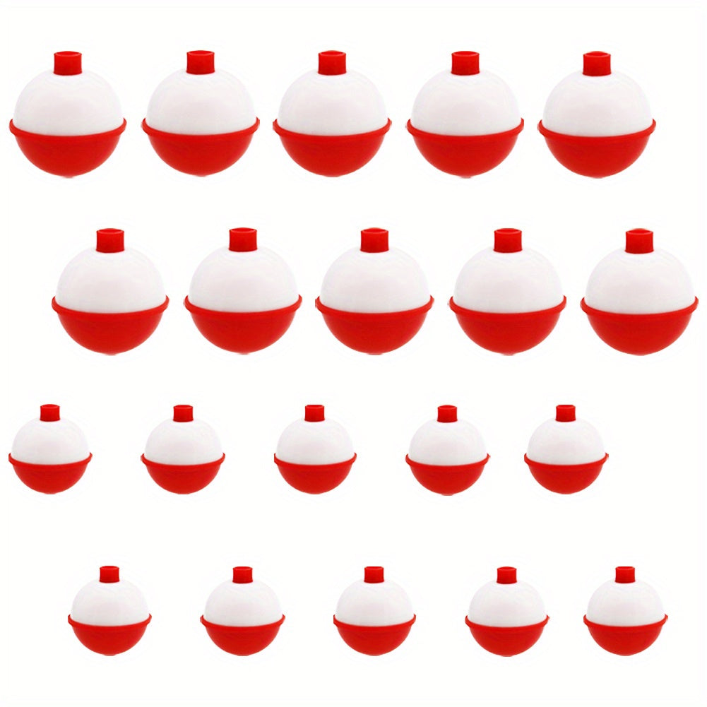 20pcs Fishing Float Hard ABS Bobber Buoy Floats 2.54 3.81 cm