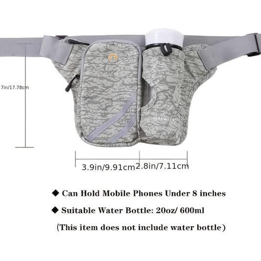 Outdoor Sports Fanny Pack Waterproof Bag Gray