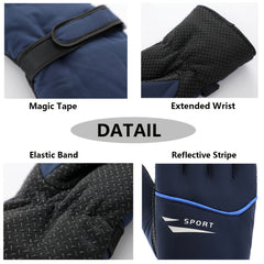 Thickened Warm Gloves Skiing Cycling Touch Screen Reflective Gloves