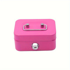 Portable Piggy Bank With Lid Coins Storage Box Key Household Organization