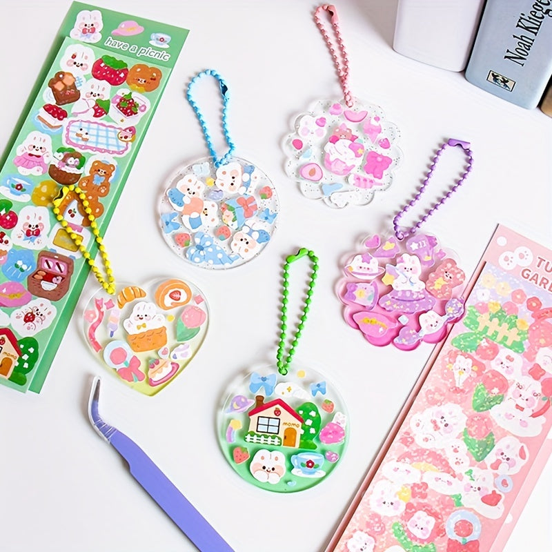 26pcs DIY Acrylic Pendant Children Small Gift Backpack Decoration