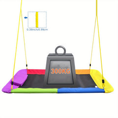 Kids Adult Swing Chair Outdoor Swing Bed Durable Rectangular
