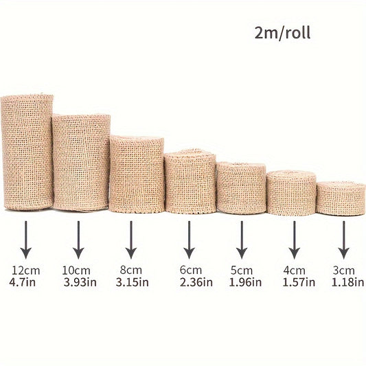 1 Meter Long Natural Jute Ribbon Burlap Gift Wrapping Wedding Crafts DIY Decor