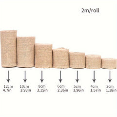 1 Meter Long Natural Jute Ribbon Burlap Gift Wrapping Wedding Crafts DIY Decor