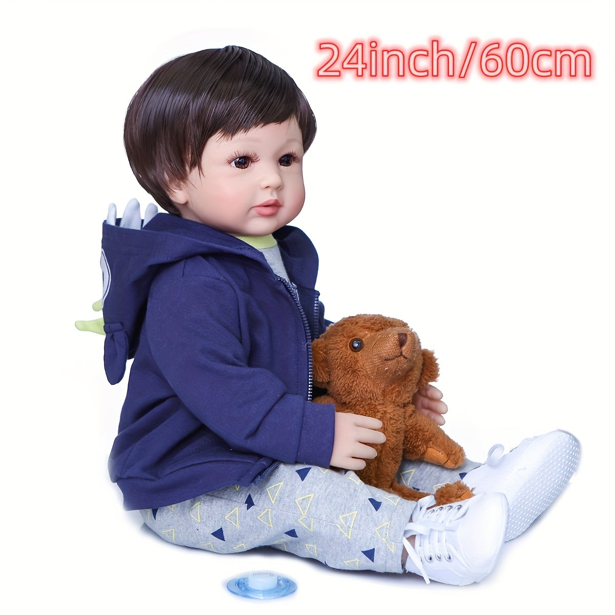 24in Reborn Doll Real Life Soft Body Doll Birthday