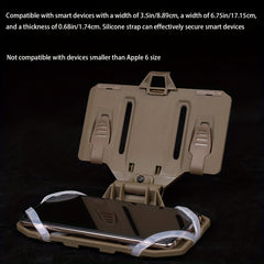 Foldable Phone Navigation Bracket for MOLLE System