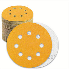 125mm Yellow Flocking Disc Sandpaper for Wood Metal Polishing