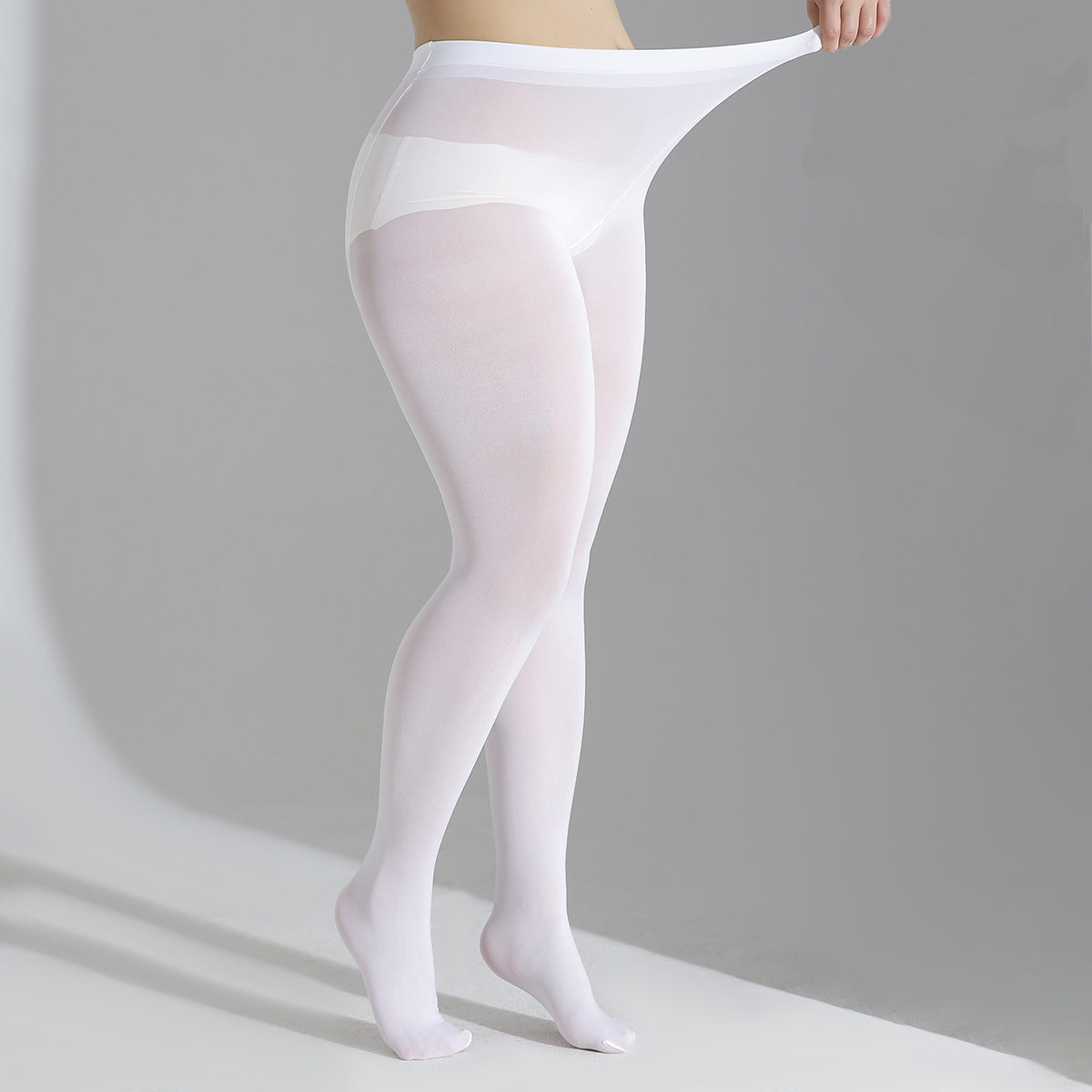  Women's 80D Plain High Rise Pantyhose