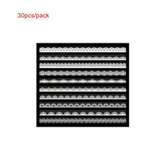 30pcs Lace Hollow Scrapbook Decor Sticker Label Diary Water Cup Notebook DIY