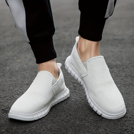 Men's Mesh Slip-On Loafer Shoes Casual Non-Slip Sneakers