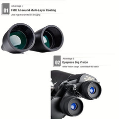 Portable HD Binoculars for Travel Camping Hiking