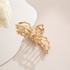 Golden Metal Hair Claw Clips For Women Strong Hold Hair Clamps