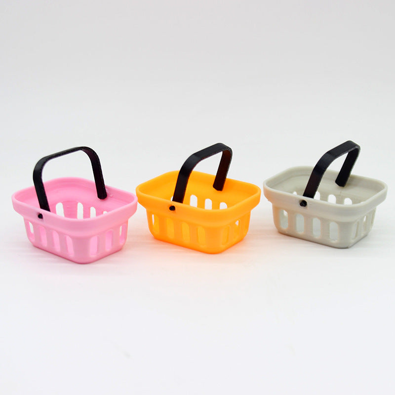Mini Storage Basket with Single Handle for Play House
