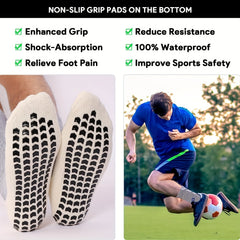Men's Anti Slip Grip Soccer Socks - Training Sports Athletic Socks