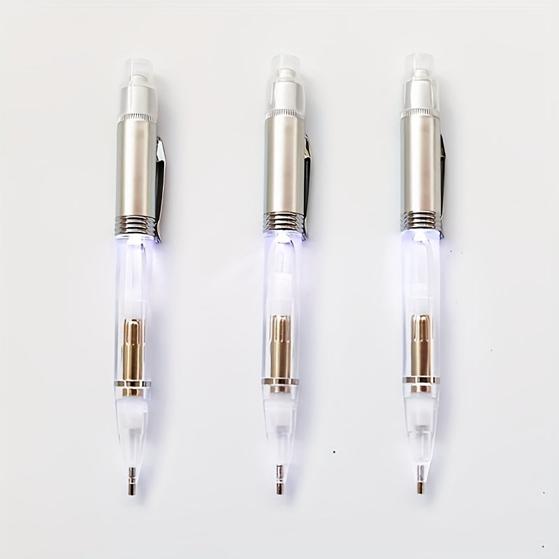 DIY Diamond Painting Pen With Led Light Embroidery Tool