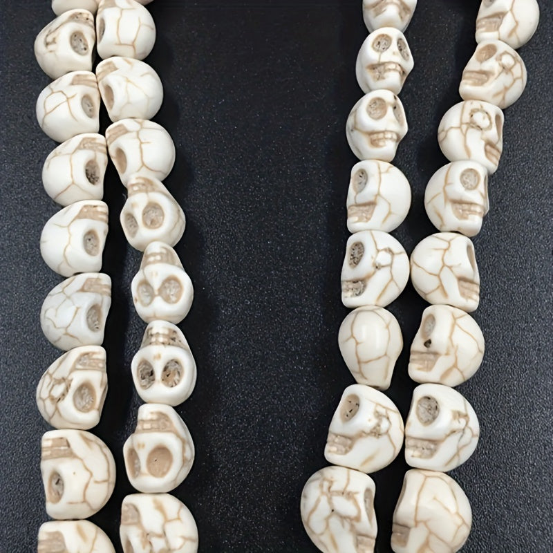 20pcs Gothic Skull Head Pendants Beads Charms DIY Jewelry Making Art Craft