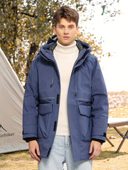 Men's Outdoor Warm Thermal Hooded Jacket for Autumn & Winter