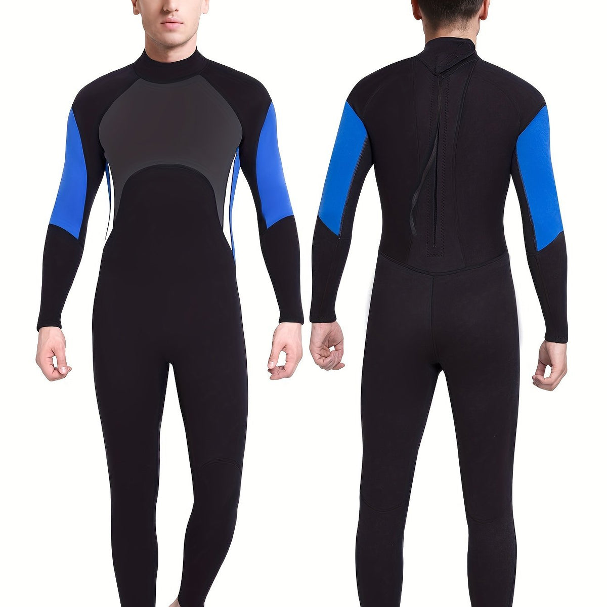 REALON Men's 3mm Quick Dry Skinny Fit Wetsuit