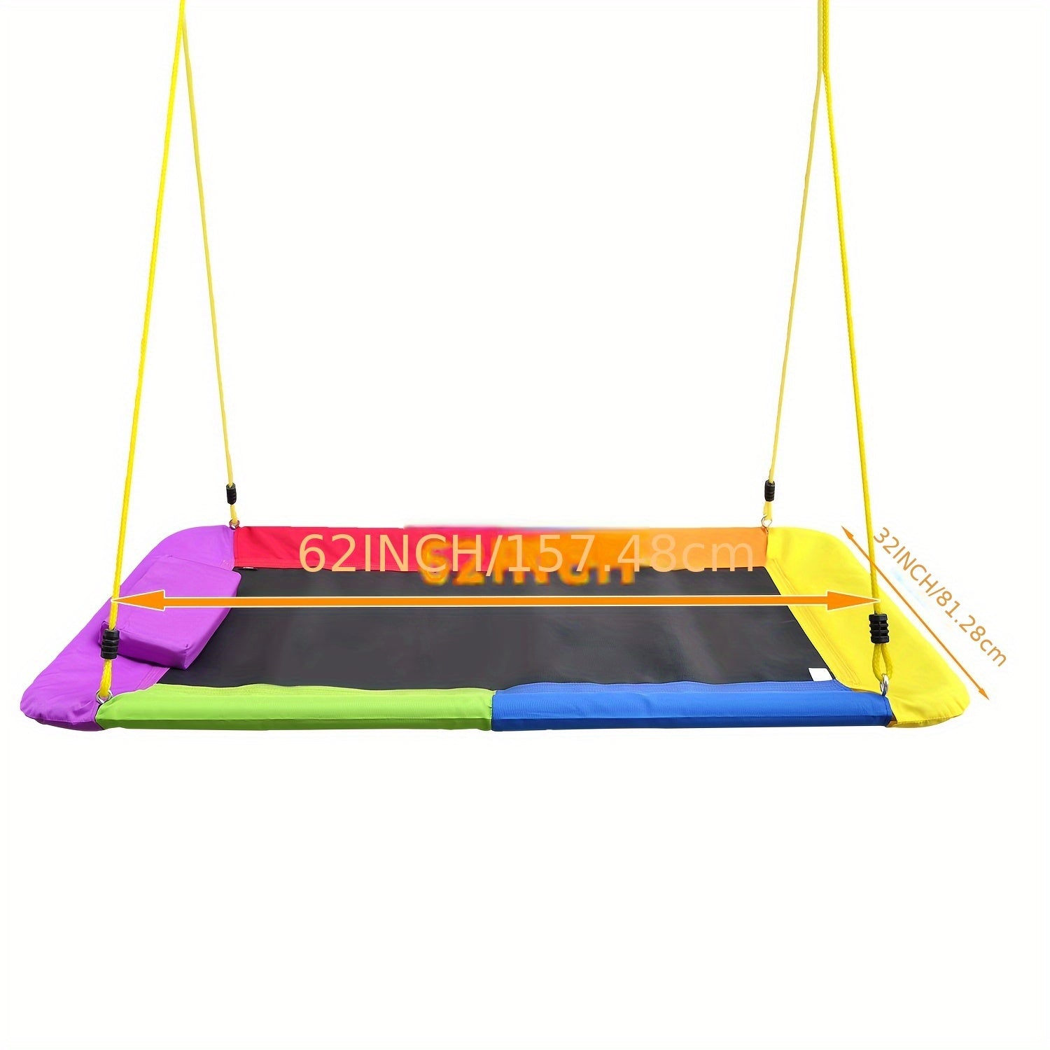 Kids Adult Swing Chair Outdoor Swing Bed Durable Rectangular