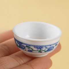 10pcs Mini & Bowl Set Plastic Food Toy Containers Assorted Colors