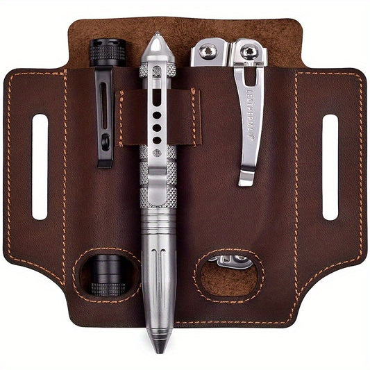 Leather Tool Case Pouch for Outdoor Camping