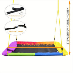 Kids Adult Swing Chair Outdoor Swing Bed Durable Rectangular