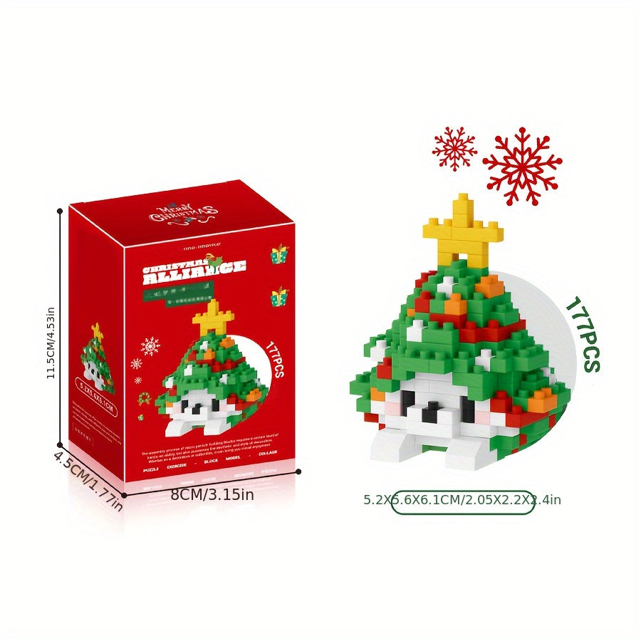 DIY Christmas Hanging Lanterns Mini Building Blocks Ornament Set