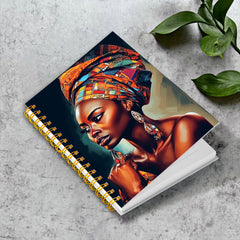 Inspirational African American Woman Notebook 13.97x21.08 cm