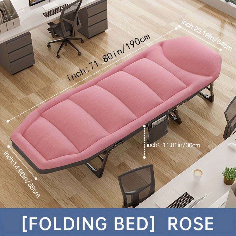 Outdoor Folding Bed Single Lounger Nap Bed For Camping Office