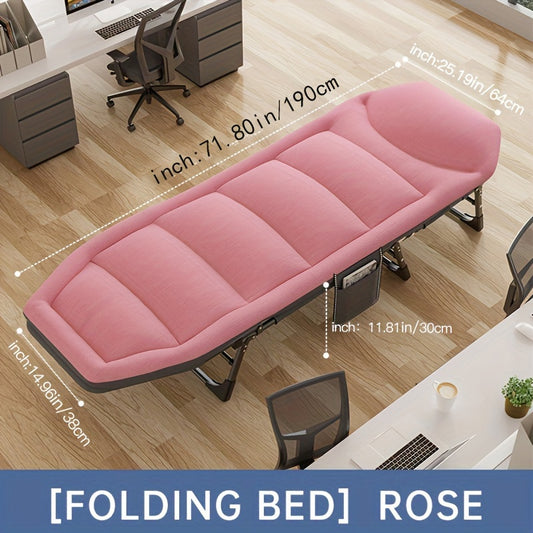 Outdoor Folding Bed Single Lounger Nap Bed For Camping Office