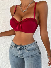 Lace Push-Up Bra Comfy Breathable Women's Lingerie