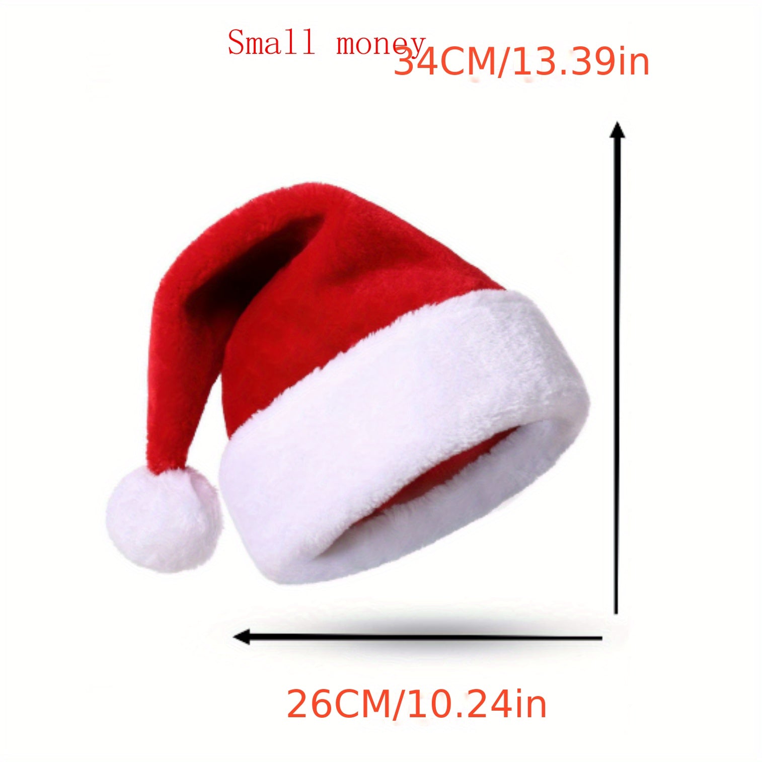 Plush Christmas Hat for Adults and Kids