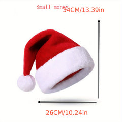 Plush Christmas Hat for Adults and Kids