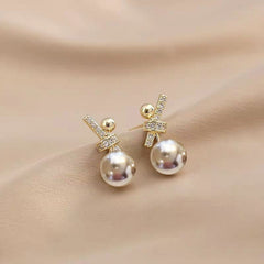 Faux Pearl Earrings for Women - Elegant Jewelry Gift