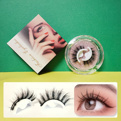 Reusable Adhesive False Eyelashes No Glue Lashes Easy to Apply