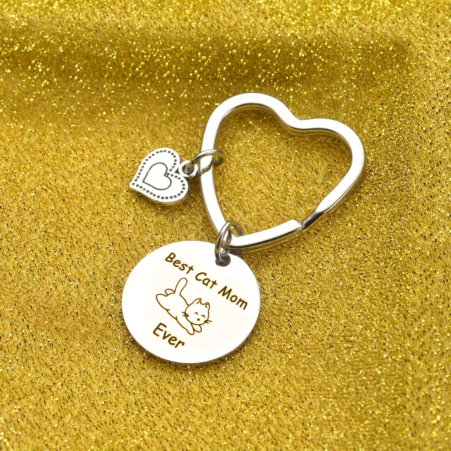 Cat Mom Ever Heart Decor Gift Pet Lover Memorial Gift