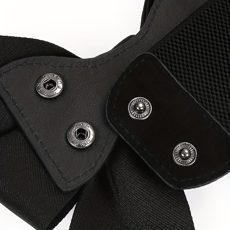 Bowknot Elastic Girdle Women's Waistband Belt Dress Acces