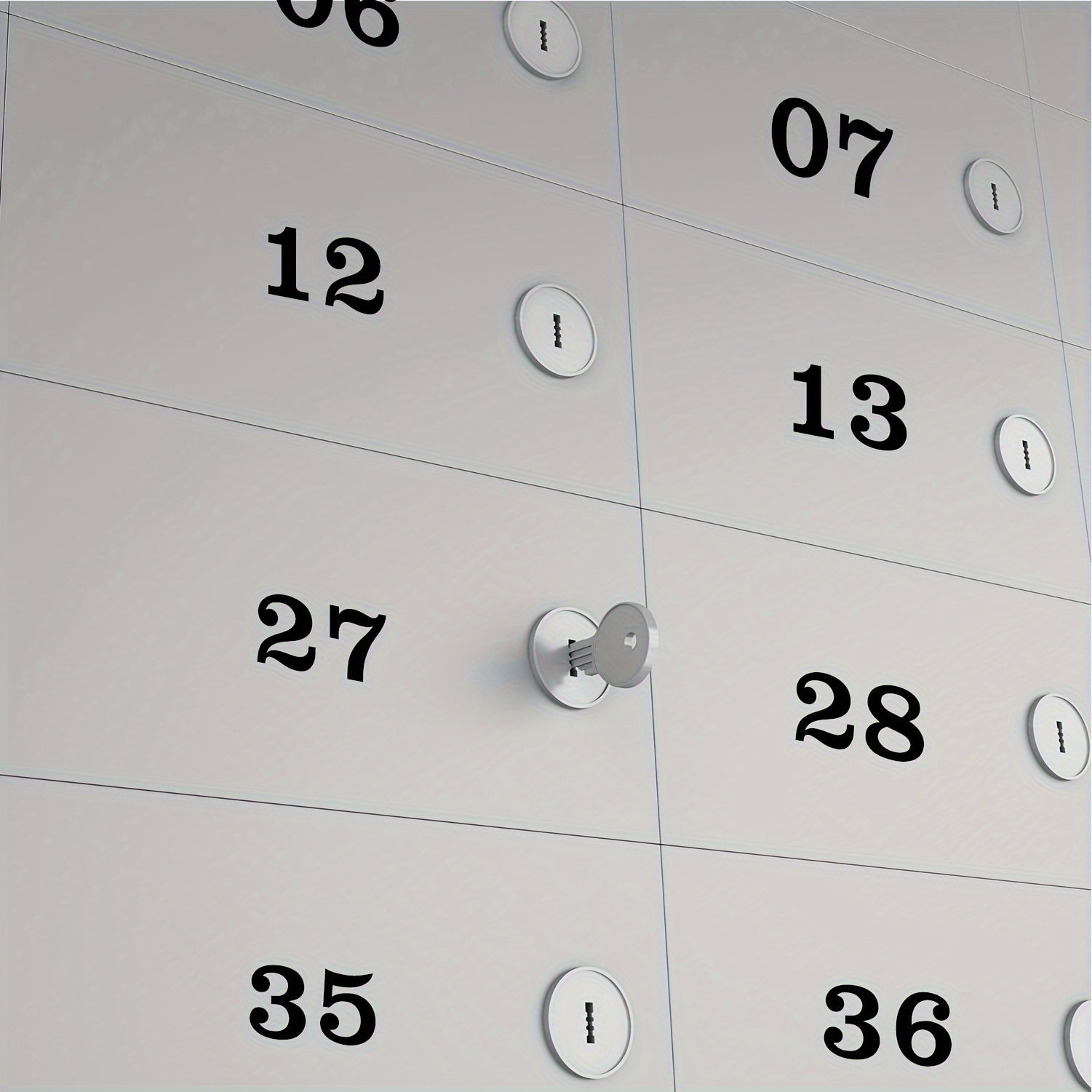 Vinyl Number Decals 1 Inch Pre Cut Pack of 5 Sheets