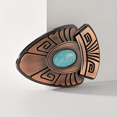 Vintage Carved Belt Buckle Western Cowboy Cowgirl Accessories