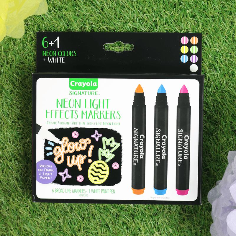 Neon Light Effects Markers 6 Colours Art