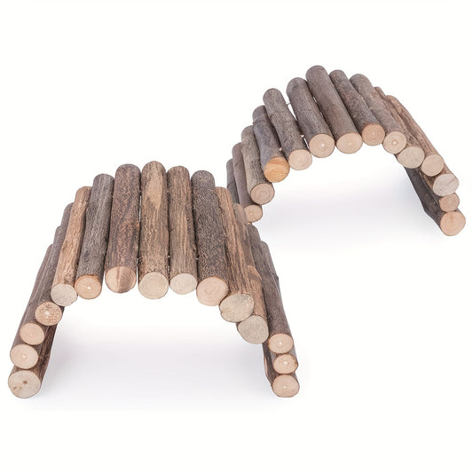 2pcs Wooden Ladder Bridges Hamster Mouse Rat Rodents Toys