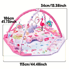 Baby Crawling Mat with Detachable Sensory Toys