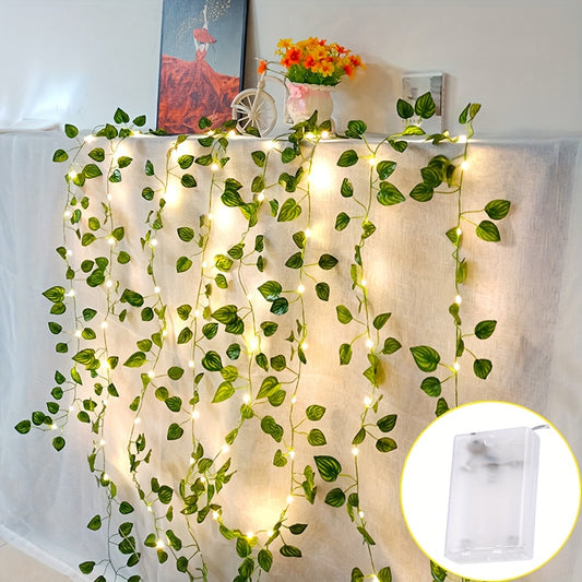 Watermelon Leaves LED String Lights Artificial Plants