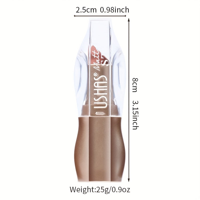 12 Colors Ice Nude Matte Lipstick Lip Balm Waterproof Long Lasting