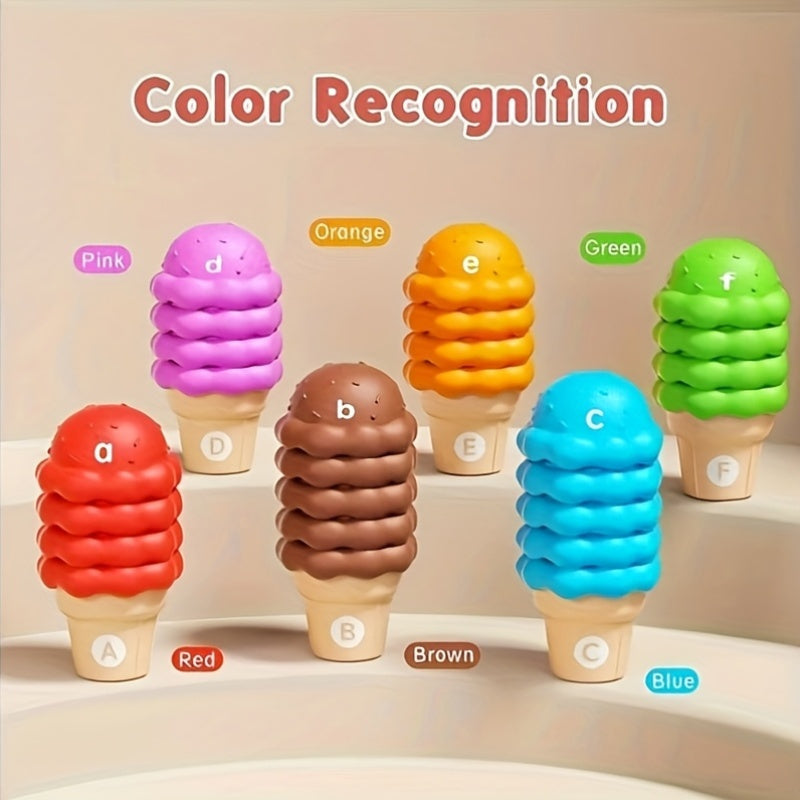Ice Cream Alphabet & Number Learning Toy Stacking Toys