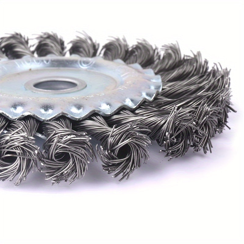Wire Wheel Brush Twist Knotted Carbon Steel Wire Wheel for Angle Grinder