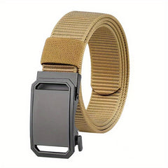 Men's Casual Nylon Belt Alloy Outdoor Automatic Buckle Belt