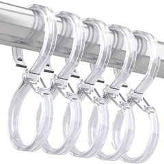 8pcs S Shaped Hook With Buckle Hanging Shower Curtain Coat Bag Hook