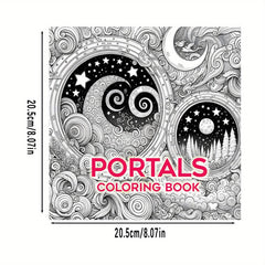 Legendary Portals Coloring Book Mystical Celestial & Nature Inspired Designs
